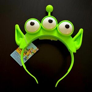 NWT Disney Toy Story Alien / Little Green Men Glowing Eyes Headband